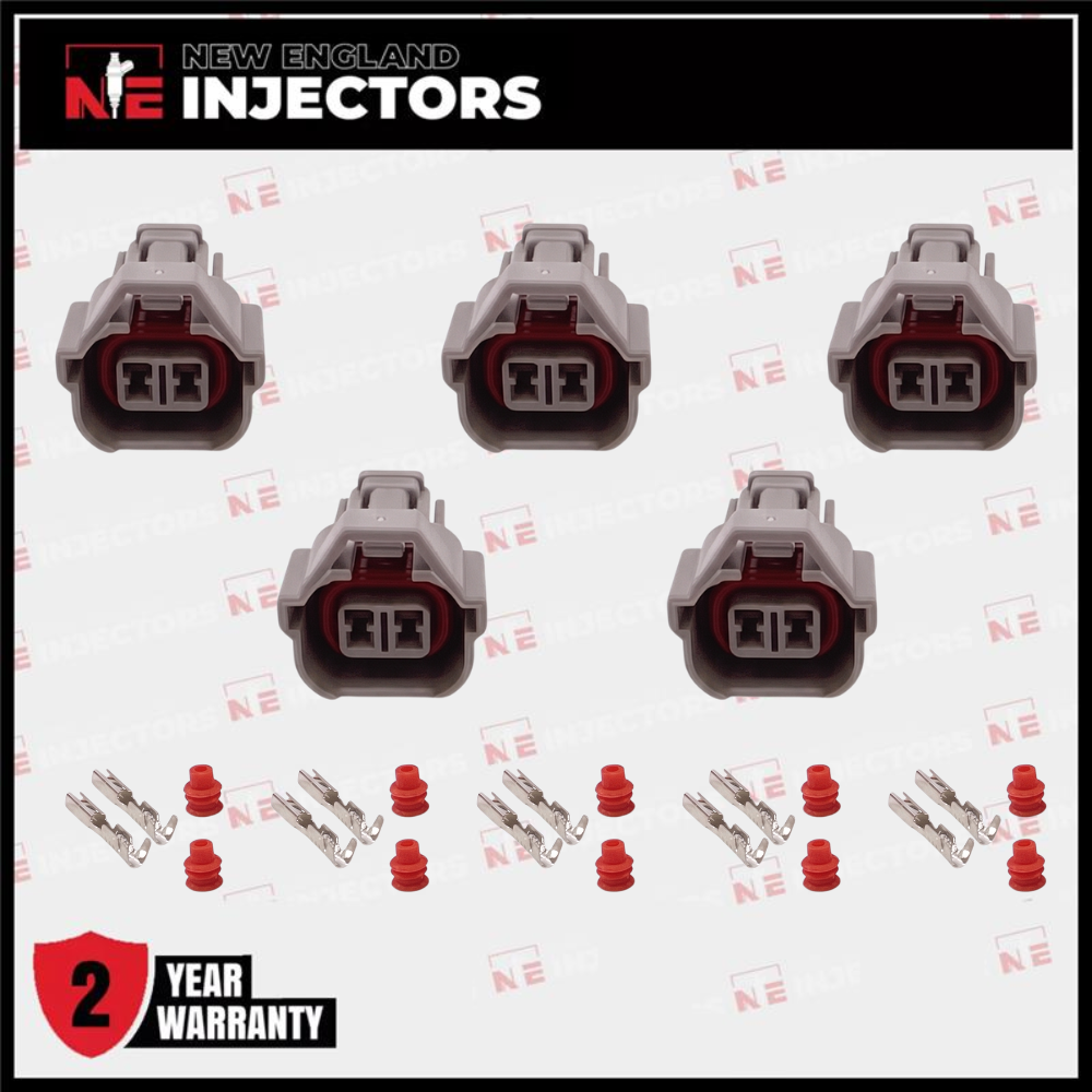 Denso Fuel Injector Connector Kit Nippon Plug - Pins & Seals Set of 5