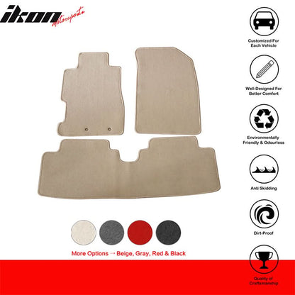 2001-2005 Honda Civic Best Car Floor Mats - 3PC Nylon Set - IKON