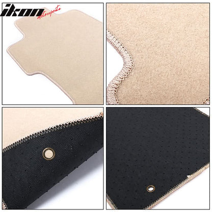 Car Floor Mat for 2006-2011 Honda Civic Beige Carpet 3PC Nylon