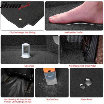 2009-2020 Nissan 370Z Car Floor Mats Carpet 2PC Nylon