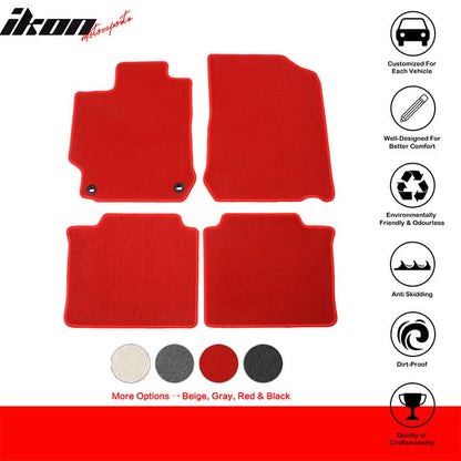 2012-2017 Toyota Camry Car Floor Mats Carpet 4PC Nylon & Latex Rubber
