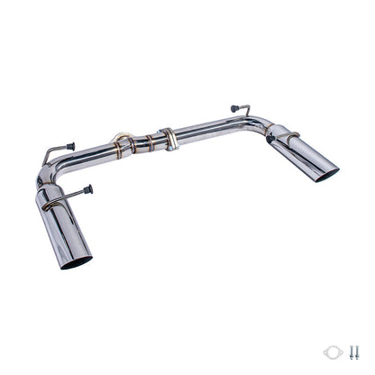 2022-Present Toyota GR86 Subaru BRZ BOSO Style Muffler Delete Axle Back Exhaust
