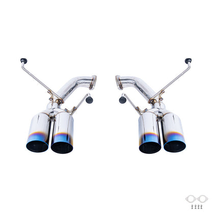 2022-Present Subaru WRX Muffler Delete Boso Burnt Tip Axle Back Exhaust