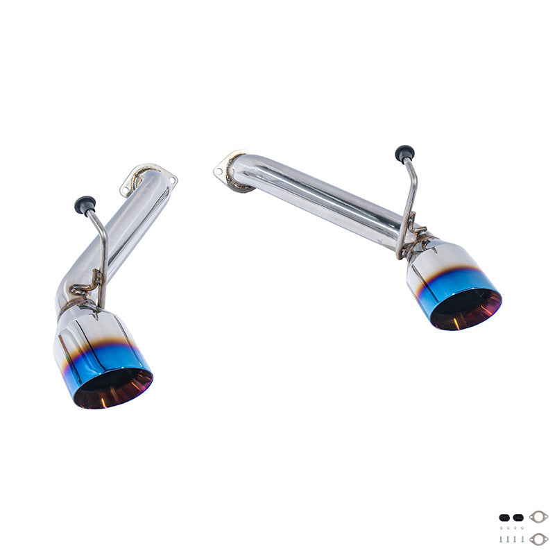 2008-2013 Infiniti G37 Coupe Muffler Delete Axle Back Burnt Tips Exhaust