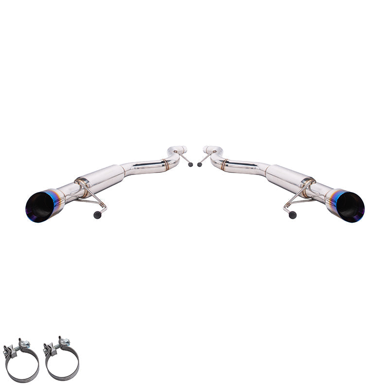2015-2023 Ford Mustang Muffler Axle Back Dual Burnt Tips Exhaust