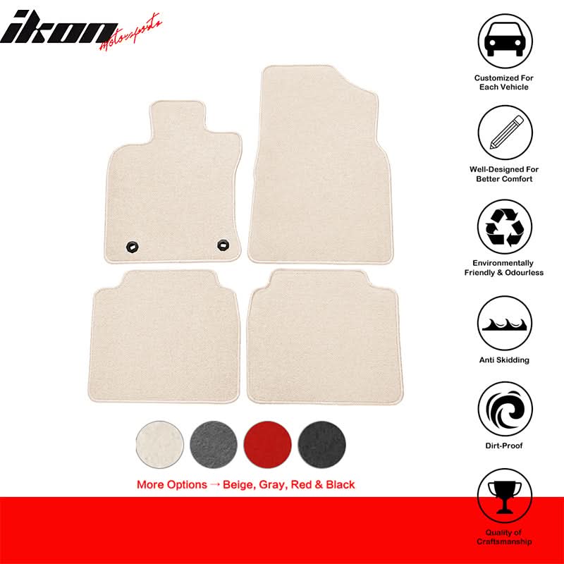 2019-2025 Lexus ES300H ES350 Car Floor Mats Carpet 4PC Nylon