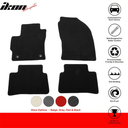 2022-2025 Toyota Corolla Cross GAS FWD Black Floor Mats Nylon 4PCS