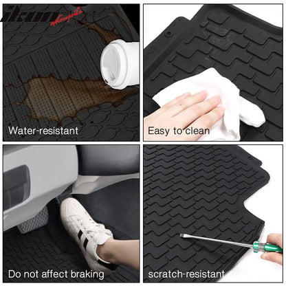 2008-2012 Honda Accord 4DR Latex Floor Mat All Weather Car Carpet