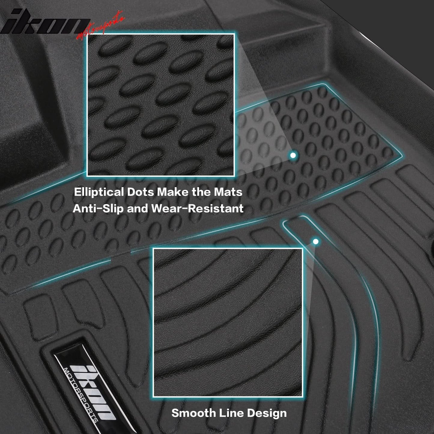 2008-2020 Dodge Grand Caravan 3D Floor Mats All Weather Carpets TPE