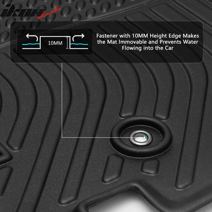 2008-2020 Dodge Grand Caravan 3D Floor Mats All Weather Carpets TPE
