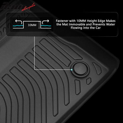 2020-2025 Ford Explorer 6 Seats 3D Floor Mats Heavy Duty Carpets TPE