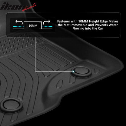 2009-2014 Ford F-150 Super Crew Cab 3D Floor Mats Heavy Duty Liner TPE