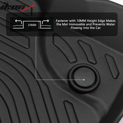 2019-2023 Ford Ranger Super Crew Cab 3D Floor Mat Heavy Duty Liner TPE