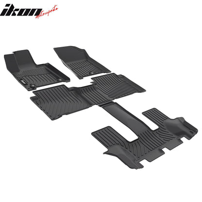 2024-2025 Hyundai Santa Fe Hybrid 3D Floor Mats All Weather Carpet TPE