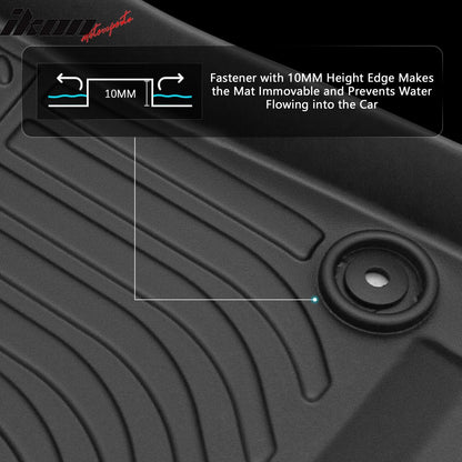 2020-2025 Hyundai Sonata 21-24 Kia K5 FWD 3D TPE Floor Mats Guard 3PCS