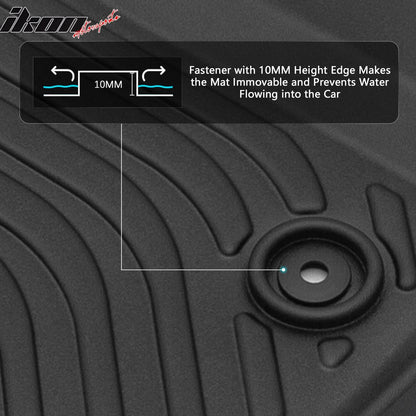 2013-2020 Nissan Pathfinder 14-20 Infiniti QX60 3D TPE Floor Mats 4PCS