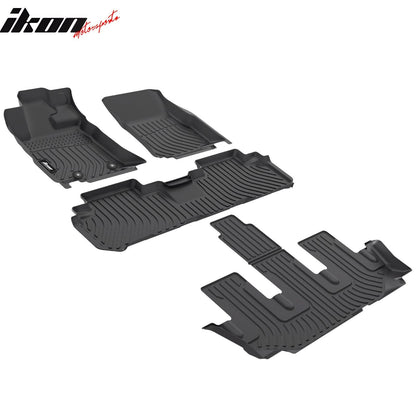 2019-2025 Subaru Ascent 8 Seats Bench Seat 3D Floor Mats Carpets TPE