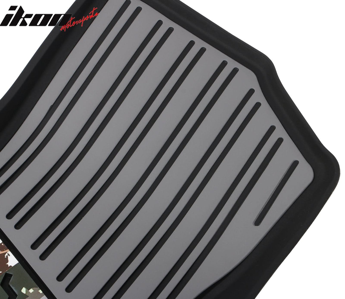2018-2025 Jeep Wrangler JL Unlimited 4Dr Floor Mats Black Gray TPE
