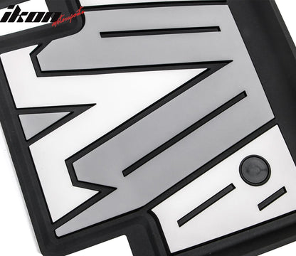 2024-2025 Tesla Model 3 3D Floor Mats Black Gray White TPE Injection