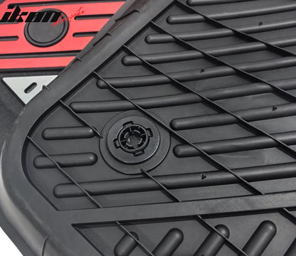 2020-2024 Tesla Model Y 3D Floor Mats Black& Gray& Red TPE Injection