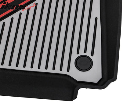 2020-2024 Tesla Model Y 3D Floor Mats Black& Gray& Red TPE Injection