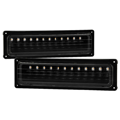 SPYDER Xtune Chevy C10 88-98 LED Bumper Lights Black CPL-CCK94-LED-BK 5022165