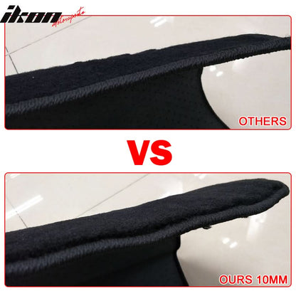 Car Floor Mat for 2007-2012 BMW E70 X5 Black M Color Stripe 4PC Nylon