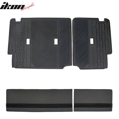 2021-2025 Ford Bronco 4Dr Black TPE Rear Seat Protector Backrest Cover