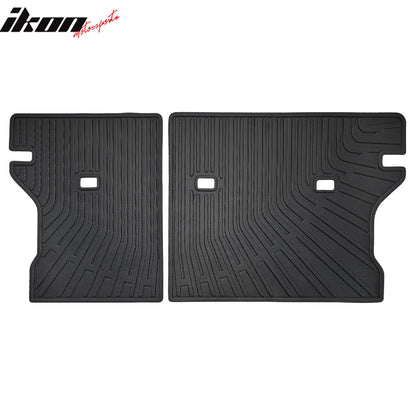 2022-2024 Toyota Corolla Cross Backrest Mats Rear Seat Liner Black TPE
