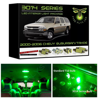 2000-2006 Chevrolet Tahoe or Suburban / GMC Yukon Super Bright 3014 Series LED interior light kit