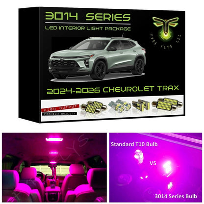 2024-2026 Chevrolet Trax Super Bright 3014 Series LED interior light kit