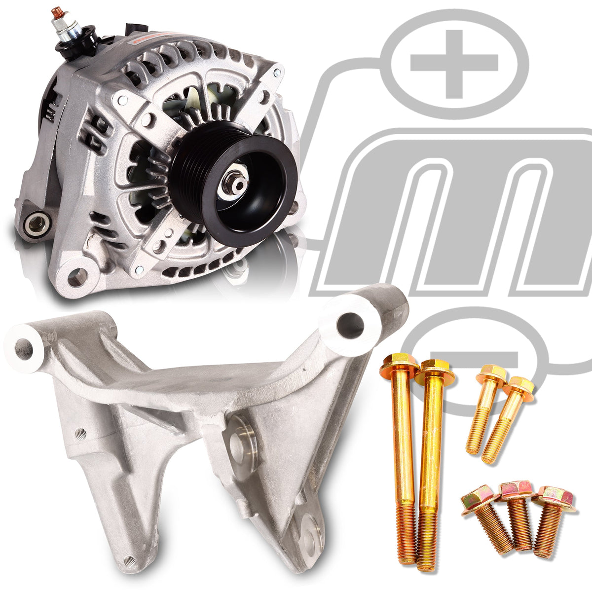 Mechman Dual Alternator Bracket Kit 2013-2018 RAM 6.7L Cummins - Cast 1.1L