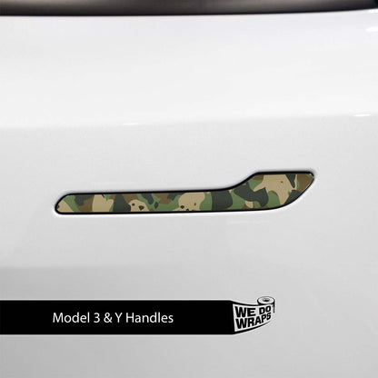 Camo Tesla Door Handle Decals (4pcs)