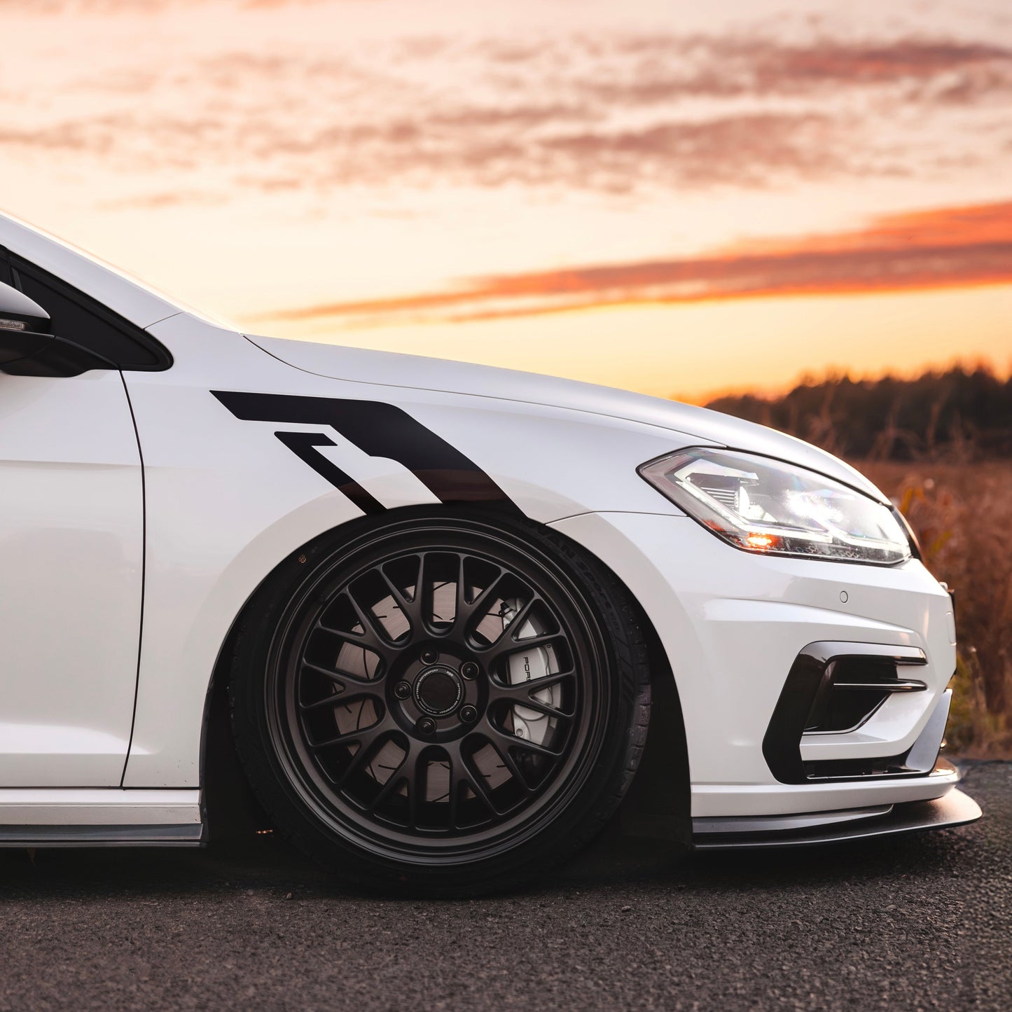 Front Lip for MK7.5 Golf R (2018-2021)- bumper mounted splitter