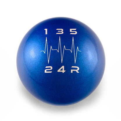 Billetworkz Weighted Shift Knob - 5-Speed Heartbeat Engraving - Honda