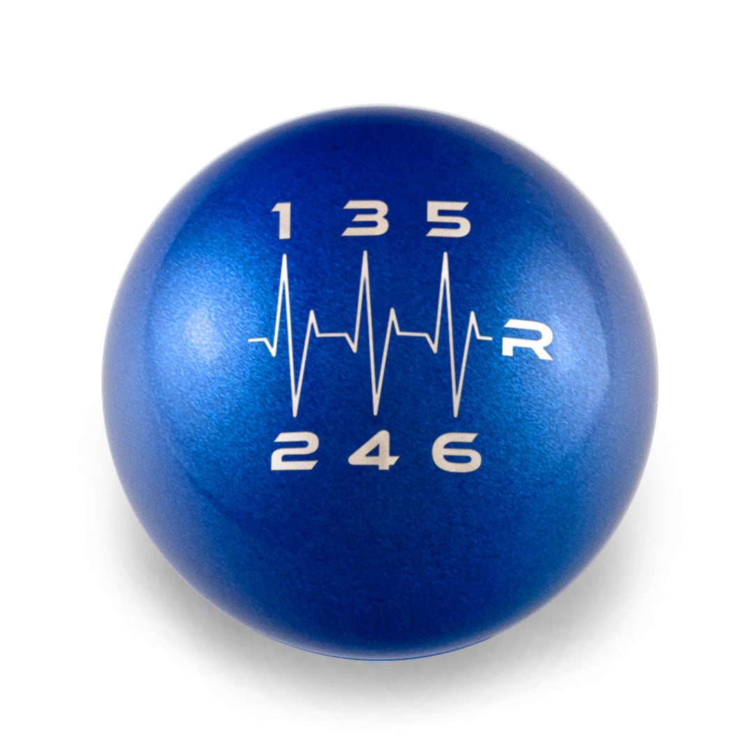 Billetworkz Weighted Shift Knob - 6-Speed Heartbeat Engraving - Honda