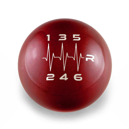 Billetworkz Weighted Shift Knob - 6-Speed Heartbeat Engraving - Honda