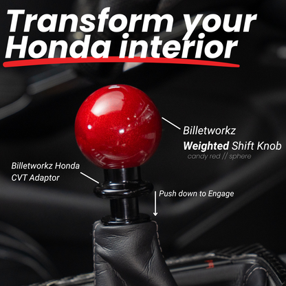 Billetworkz Weighted Automatic Shifter - Hyper Blue - Honda Civic (2012–2026)