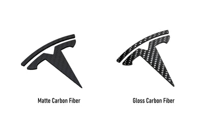 TESLA Gloss Carbon Fiber Emblem Logo for Model 3 & Y Hood +Trunk Letter Accessories