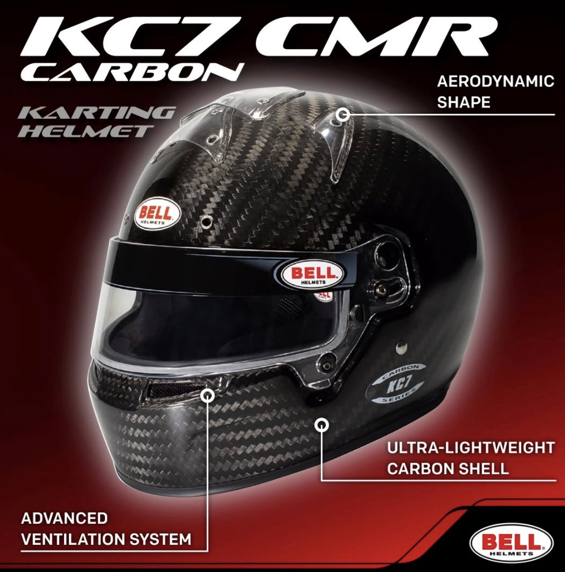 Bell KC7 CMR Carbon Fiber Karting Helmet | Snell-FIA CMR-2016