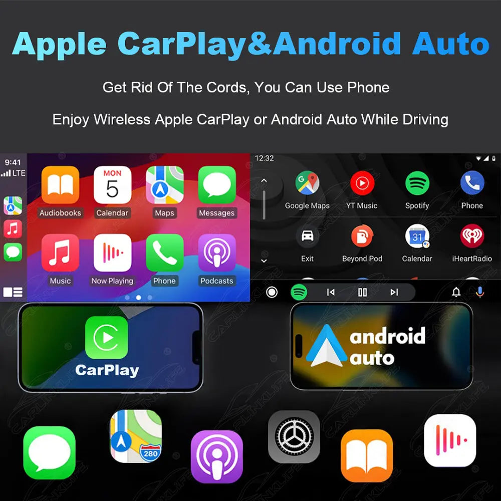 Wireless Apple Carplay & Android Auto for Ferrari 458 (F142) 488 (F142M) F12Berlinetta (F152) F8 (F142MFL) 812 Superfast (F152M) GTC4Lusso (F151M) Portofino (F164) Roma (F169) 296 (F171) SF90 (F173) California T (F149M) 2009-2025