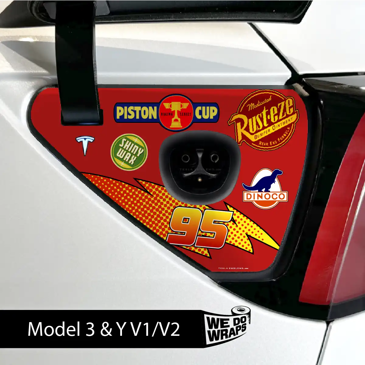 Cars Tesla Charge Port Wrap | Model Y