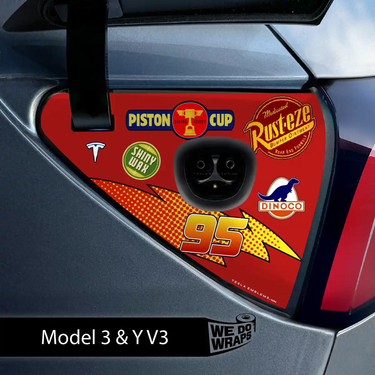 Cars Tesla Charge Port Wrap | Model Y