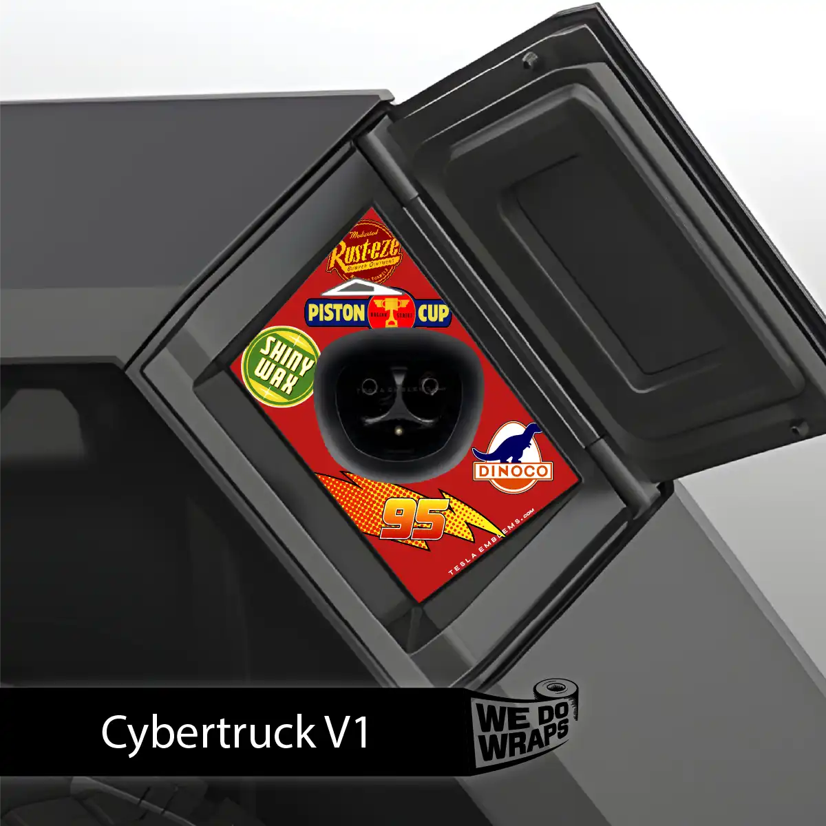 Cars Tesla Charge Port Wrap | Cybertruck