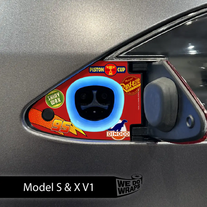 Cars Tesla Charge Port Wrap | Model X