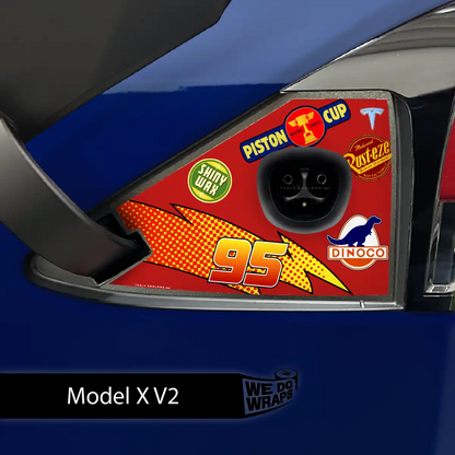 Cars Tesla Charge Port Wrap | Model X