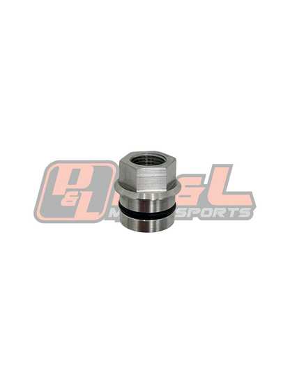 P&L Motorsports EJ Center Block Breather Block Off / Crankcase Pressure Adapter Port