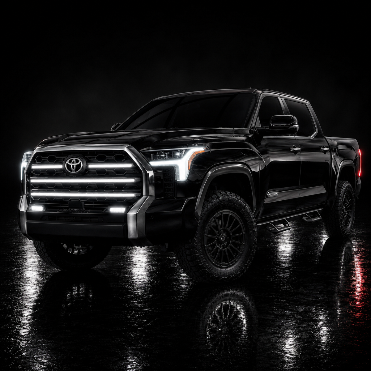 2022-2024 Toyota Tundra LED Grille Light Kit – Platinum & 1794, IP67, White DRL Strip