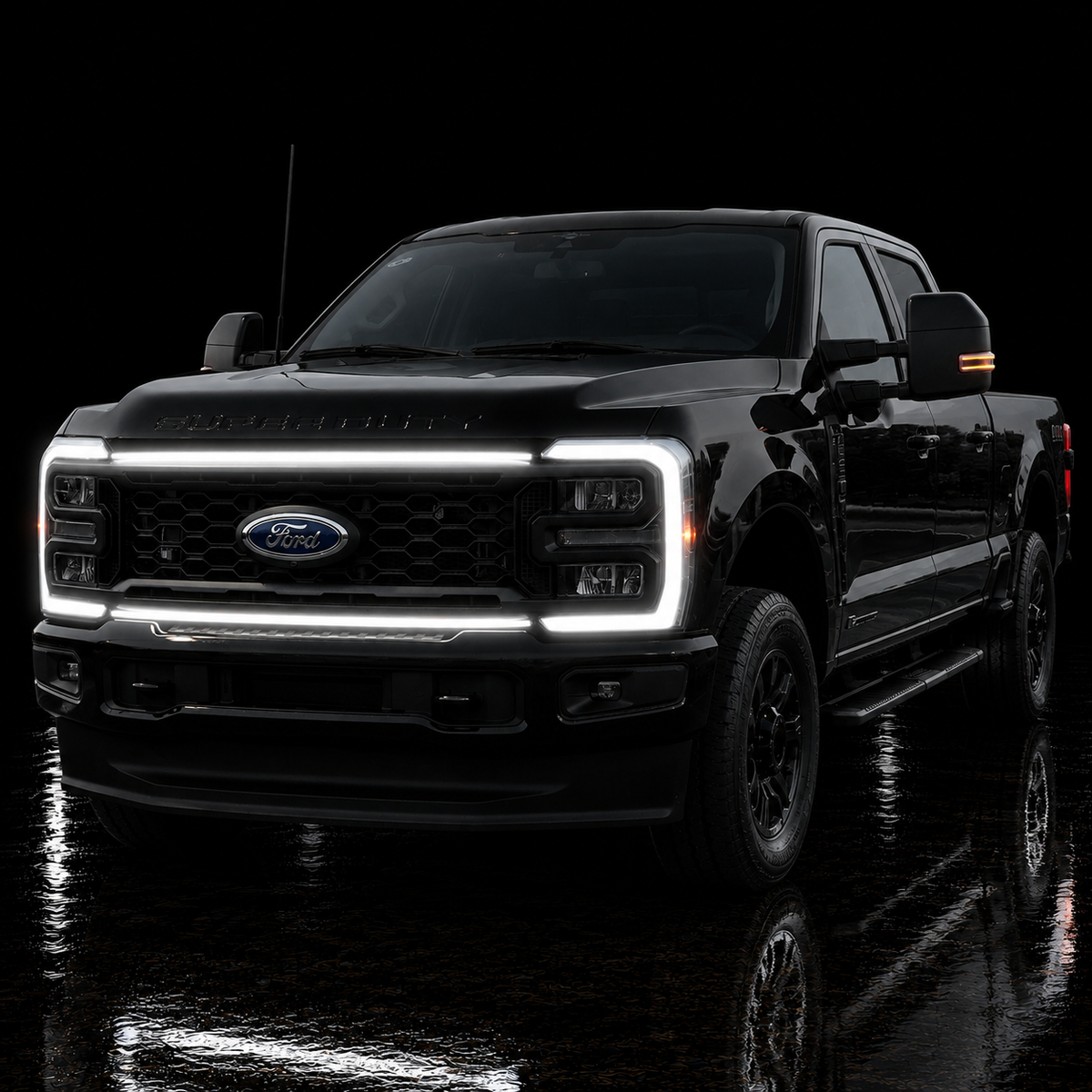 2023-2026 Ford Super Duty “Ghost” LED Grille Light Kit – F-250/F-350/F-450/F-550, IP67, Plug-and-Play Ready