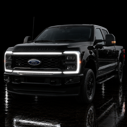 2023-2026 Ford Super Duty “Ghost” LED Grille Light Kit – F-250/F-350/F-450/F-550, IP67, Plug-and-Play Ready